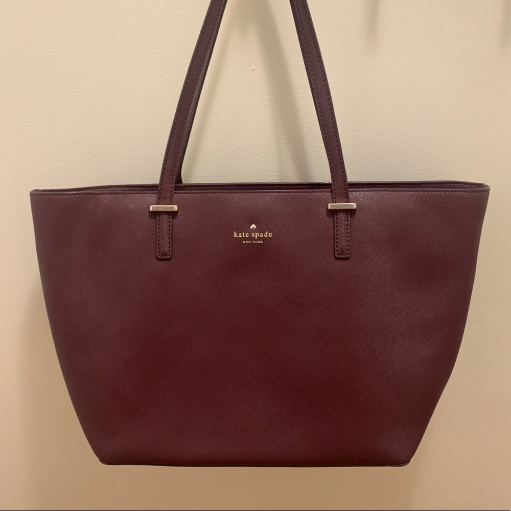 Burgundy Kate Spade Tote